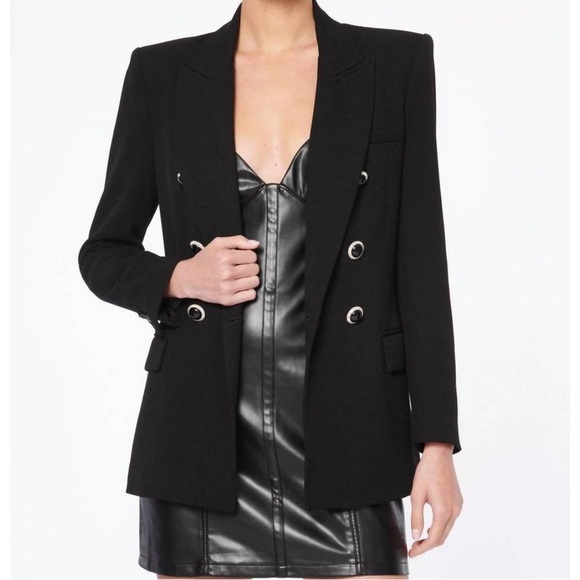 CAMI NYC bruna blazer in black Size Small Flaw - Picture 2 of 11
